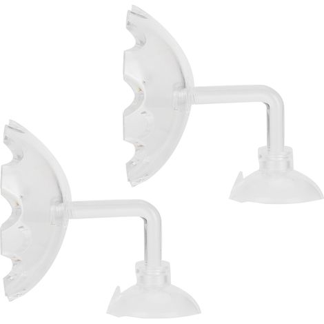 Lot de 2 distributeurs de nourriture transparents en acrylique pour poissons et crevettes d'aquarium. (1/5)