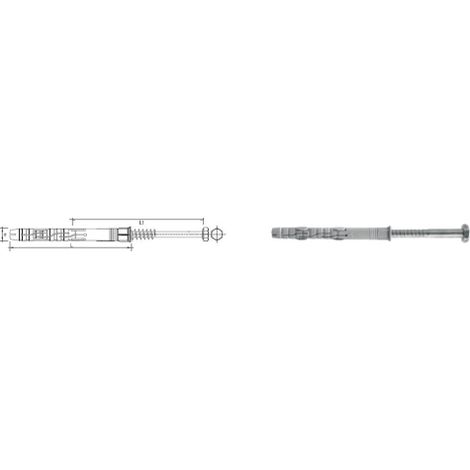 Pasador de marco con tornillo de cabeza hexagonal 1280MM - 0.3 STO - KRP 1280KL