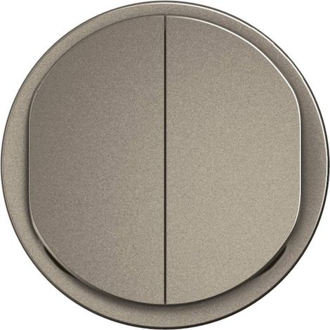 Legrand CT2001 Céliane double inter or two-way cover plate - Titanium