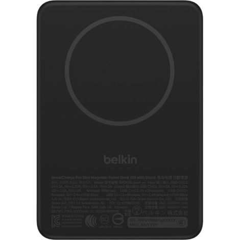 Belkin BPD016HQBK Powerbank 5000 mAh Kabelloses Aufladen Schwarz (1/5)
