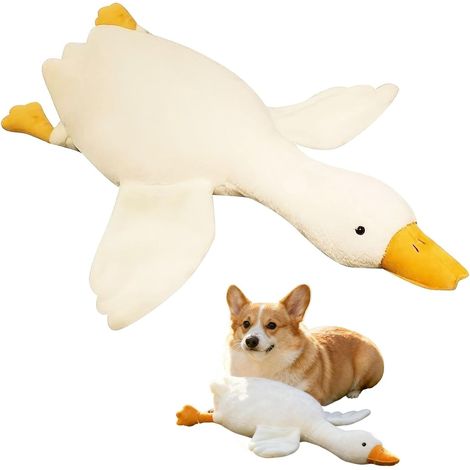 Duck Dog Toys,White Duck Dog Toys,Realistic Goose Design Dolls Suitable for Dogs Chew and Play Best Pet Supplies (1/5)