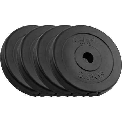 Set di carico bituminoso 4x2,5 kg 10 kg foro 31 mm piastra classica REBEL (1/5)