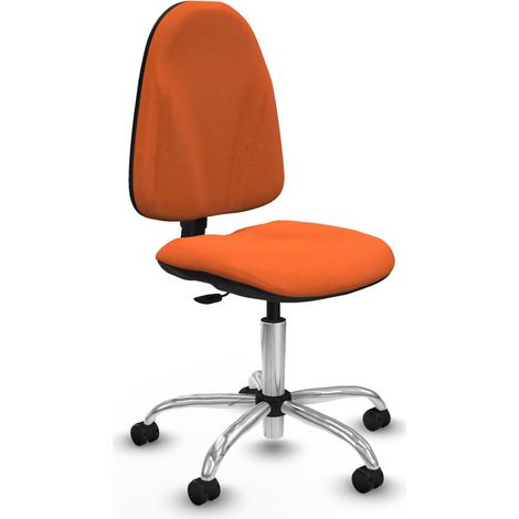 Algarra CP bali naranja  base cromada ruedas engomadas 50mm