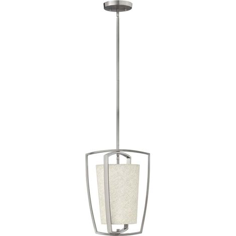 Small Pendant Light 1x E27 Brushed Nickel Kleine Pendelleuchte 1x E27 Nickel gebürstet