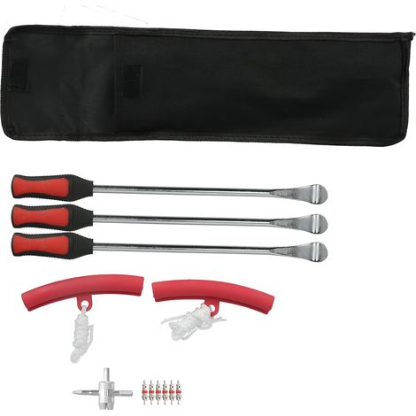 Kit de 3 démonte-pneus en acier robuste pour engins de chantier et machines industrielles (1/5)