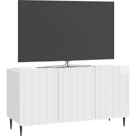 Maison Exclusive - TV-Schränk Hochglanz Weiß 99 x 34,5 x 52 cm Ho