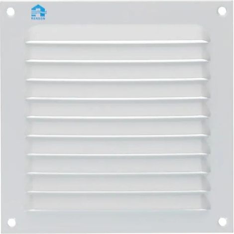 Griglia a Persiana Renson 436 in alluminio bianco 150x150mm