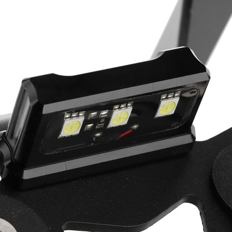 Motorrad-Kotflügel-Entfernungssatz mit LED-Leuchten für CB650R und CBR650R 2019-2020 (Schwarz)