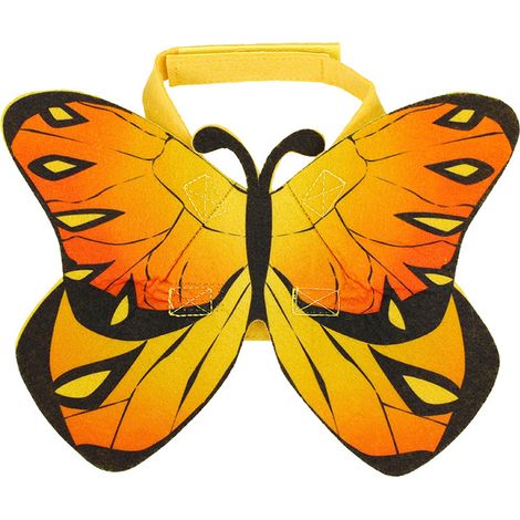 Ailes De Papillon Pour Chat Et Chien - Costume En Feutre Multicolore Léger - Accessoire Pour Fête D'Halloween Et Photo - 1 Pièce (1/5)