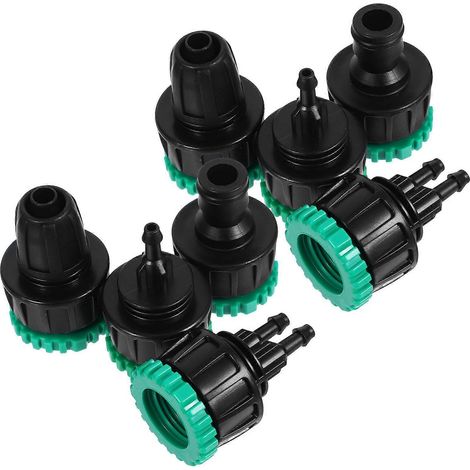 Kit d'adaptateurs pour tuyau d'arrosage et robinet d'irrigation goutte à goutte à connexion rapide (24 pièces) (1/5)