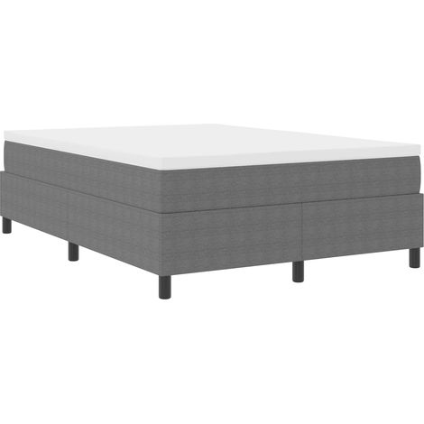 Maison Exclusive - Struttura letto piattaforma Grigio chiaro 140 x 190 cm (1/4)