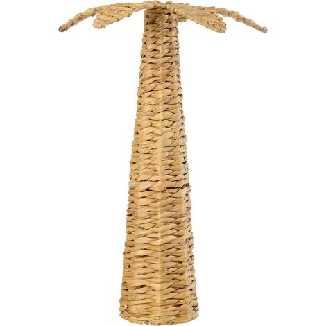 Palmier Déco en Jacinthe "Coco" 62cm Naturel (1/2)