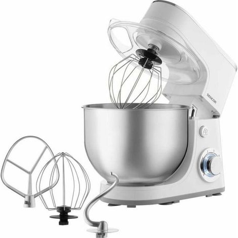 Sencor STM 3630WH Küchenmaschine weiß 5,5 L Edelstahlschüssel