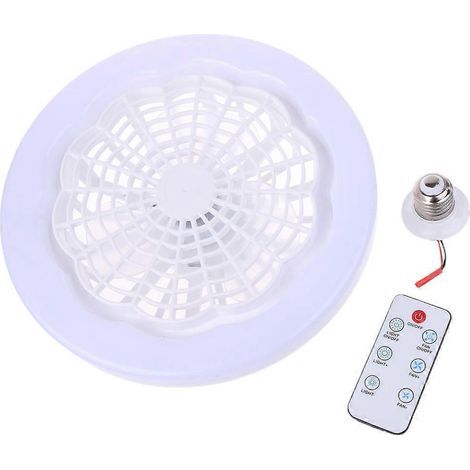 Lampe ventilateur E27 avec télécommande, plafonnier réglable pour marchés nocturnes (1/4)