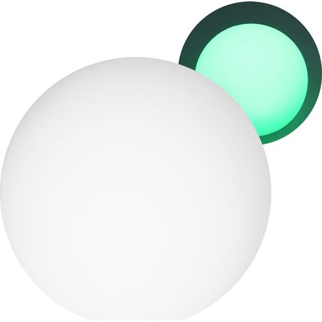 Lampe LED Sphérique Rechargeable - RGBW - 16 Couleurs - 4 Modes Lumineux - IP67 - Pour Piscine Jardin Cour - 12 cm - 1 Pièce