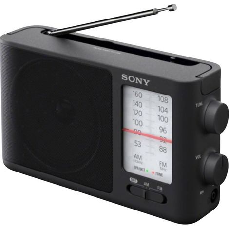 Sony ICF-506 Radio portatile FM Nero