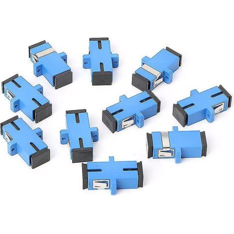 10 adaptateurs fibre optique SC/UPC, bride fibre optique SC, connecteur SC/UPC (1/4)