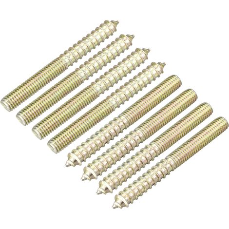 8pcs M8x75mm Vis Double Filetage Boulon pour Bois Meuble (1/5)