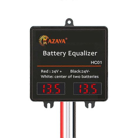 Égaliseur de batterie Mazava HC01 avec affichage LED pour 2 batteries actives 12 V (2S) - Compatible avec batteries au plomb-acide, Li-ion et LiFePO4 (1/5)
