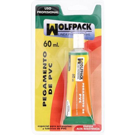 Pegamento PVC  Wolfpack    60 ml.