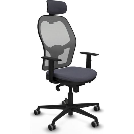 Sedia Ufficio con Poggiatesta Piqueras y Crespo 1D036G2 Grigio scuro (1/5)