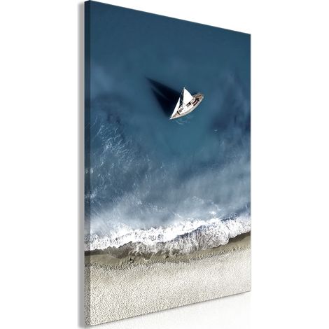 Quadro - Yacht at Sea (1 Part) Wide - 60x90 (1/4)