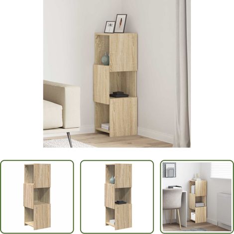 Holzwerkstoff - Eckschrank Sonoma-Eiche 30,5x30x95cm Holzwerkstoff (1/5)