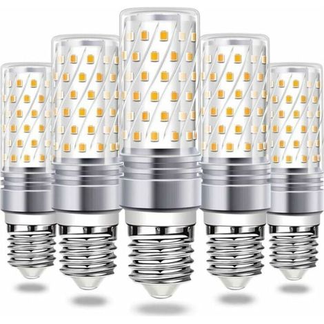 Lampadina LED E27, lampadina LED a pannocchia da 16W, bianco caldo 6000K, 900 lm, luminosa, AC 230V, lampada a sospensione E27, angolo del fascio LED 360°, confezione da 5 (1/4)