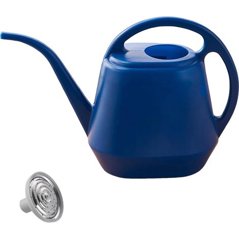 Arrosoir de 4 l avec long bec verseur, arrosoir transparent en plastique transparent, trous d'eau fins amovibles, arrosoir pour plantes pour l'intérieur et l'extérieur, arrosoir (1/4)