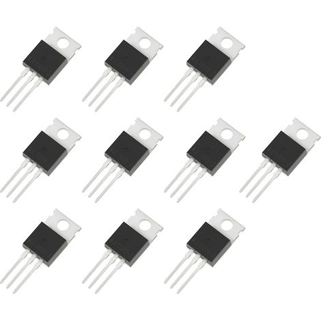 Store 10 Transistors de Puissance NPN MJE13009 700 V 12 A 100 W TO-220 Transistors de Commutation Bipolaires pour Circuits D'alimentation Onduleurs Et Pilotes (1/5)