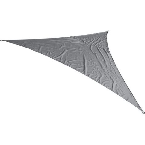 Voile d'ombrage triangulaire - Polyester - Gris - 180g/m2 - 3,6m