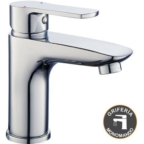 Kibath Grifo de Lavabo monomando NAD acabado CROMO brillo fabricado en latón (1/5)