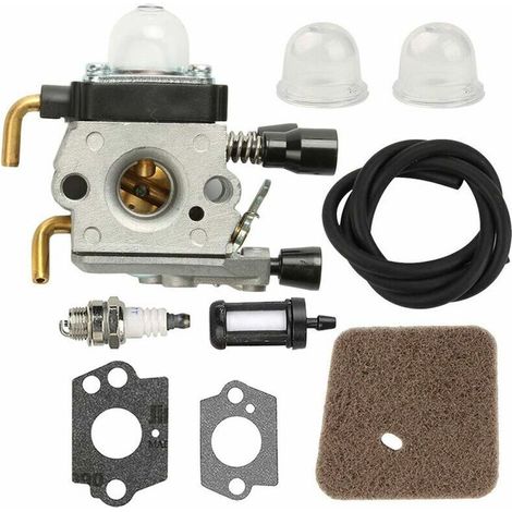 Carburateur avec conduite de carburant pour STIHL HS75 HS80 HS85 HL75 HL75K FH75 HT70 HT75 KM80 KM85 KM85R SP80 SP85 FC75 FC85 Taille-haie Taille-bordure, (1/5)