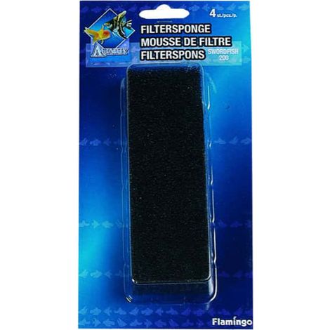 Mousse de filtre pour pompe Swordfish 200 ( lot de 4), aquarium - Flamingo (1/4)