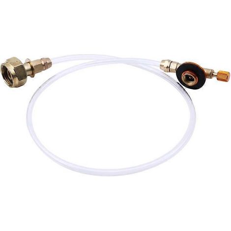 Adaptateur de remplissage de propane pour réchaud de camping / Adaptateur pour brûleur à gaz GPL, raccord plat pour bouteille de gaz, adaptateur de bouteille, sécurité renforcée pour la Russie