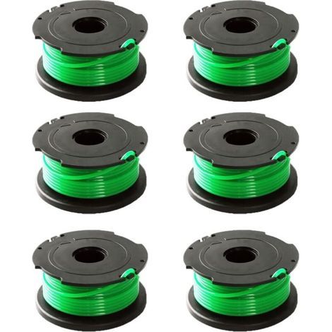 Tigrezy 6er-Pack grüne Trimmerfadenspulen für Black & Decker GL7033 GL8033 GL9035 A6482 (1/4)