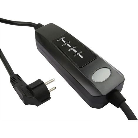 Câble Recharge Électrique Voiture Type 2 230V 13A 2 Mode Prise Schuko 3,7kW Noir / Blanc