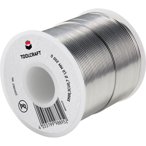 TOOLCRAFT  Lötzinn, bleifrei Spule Sn99,3Cu0,7 ROL1 250 g 1 mm