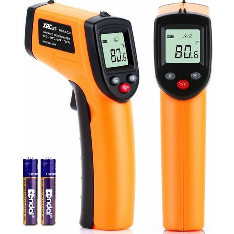 Nazalus-Hot Sale-Digitales Infrarot-Thermometer -58℉752℉ (-50℃400℃), berührungslose Laser-Temperaturpistole mit LCD-Display, Temperaturmesspistole für Lebensmittel, (nicht für Menschen) (1/5)