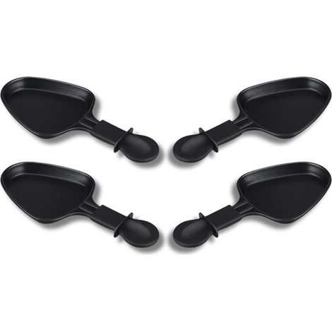 Non-stick raclette pans. Sets of 1 to 12 pieces. Mini raclette triangle. Includes ergonomic and easy-to-clean cleaning accessories. (1/4)