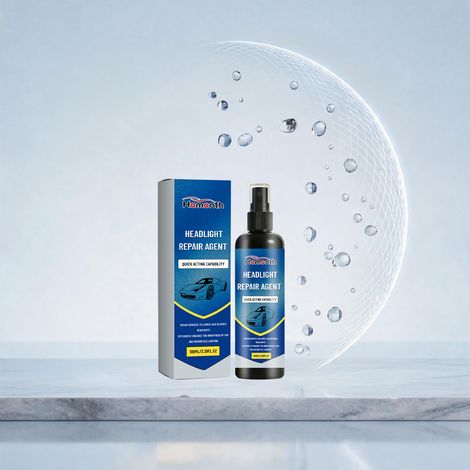 Scheinwerfer-Pflegespray für Autoscheinwerfer – Reinigt, poliert und pflegt Oberflächenverfärbungen, Oxidation und Vergilbung – 100 ml -- DE (1/5)