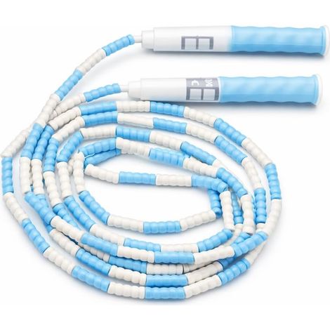 Skipping Rope, Adjustable Segmented Skipping Rope PP Plastic Beaded Disentangled Skipping Rope for Kids Children and Students (1/5)