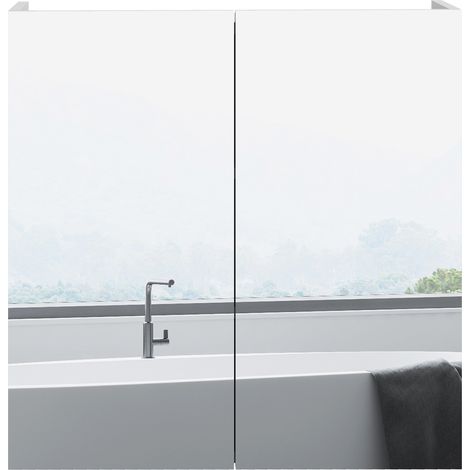 Armoire murale EMMA blanche 60 x 60 cm (1/4)
