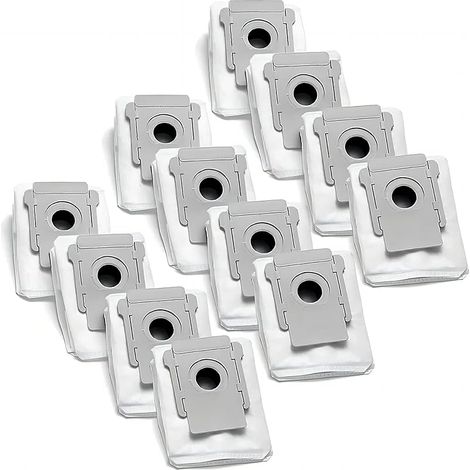 VUSZR Lot de 12 Sac Aspirateur compatibles avec Roomba i7 i7+ i8 i8+ i4 i4+ i6 i6+ j7 j7+ s9 s9+ E5 E6 E7 Sacs à Poussière de Rechange (1/5)