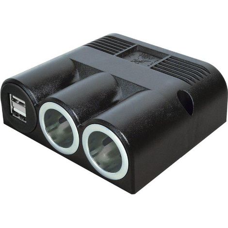 Bloc prise 2x Allume-cigare F 2x USB F
