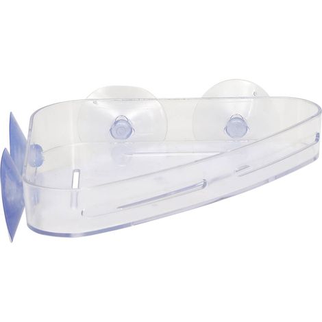 Eckregal ps auf saugnäpfen - transparent - Tendance (1/2)