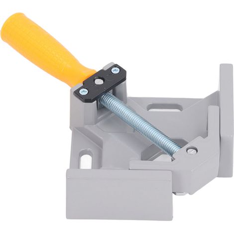 Lot de 4 étau d'angle 90° à main unique avec mâchoires oscillantes réglables pour menuiserie et assemblage de cadres (1/5)