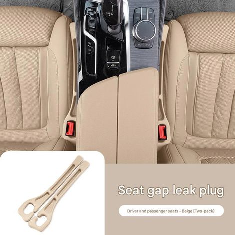 Autositz-Platzhalter, Organizer, Absturzsicherung, Sitzschlitz-Füller, neues Modell, universelles Autositz-Zubehör, 1 Paar, beige