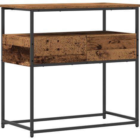 Mesa Consola con cajón con estante Madera Vieja 75 x 40 x 75 cm vidaXL (1/5)