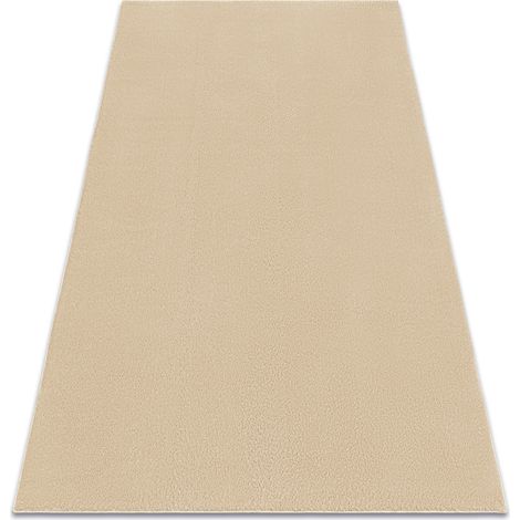 Modern washing carpet LINDO beige, anti-slip, shaggy beige 120x170 cm